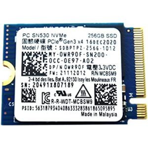 PC SN530 256GB M.2 2230 NVMe PCIe Gen3 x4 SSD Solid State Drive SDBPTPZ-256G-1012 Compatible Replacement Spare Part for Western Digital Compatible and Laptop Systems