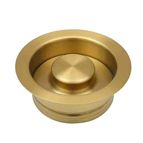 STARSTAR Kitchen Sink Flange Stopper Garbage Disposal Flange for Fit 3-1/2 Inch Standard Sink Drain Hole (Gold)