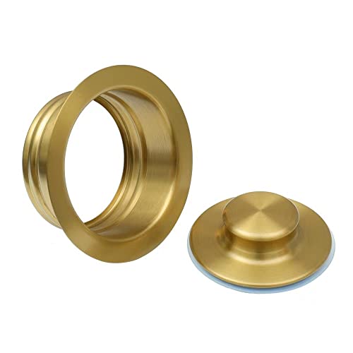 STARSTAR Kitchen Sink Flange Stopper Garbage Disposal Flange for Fit 3-1/2 Inch Standard Sink Drain Hole (Gold)