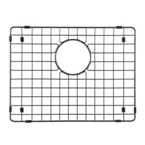 starstar sinks protector matte black 304 stainless steel kitchen sink bottom grid, rack (15 length x 13 width)
