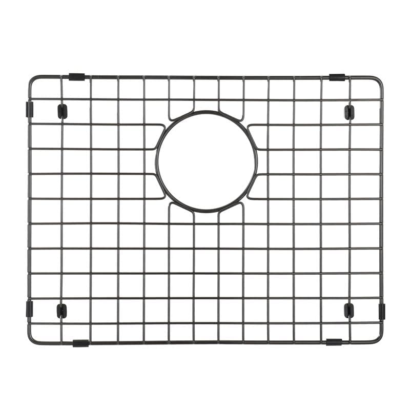 Starstar Sinks Protector Matte Black 304 Stainless Steel Kitchen Sink Bottom Grid, Rack (15 Length x 13 Width)