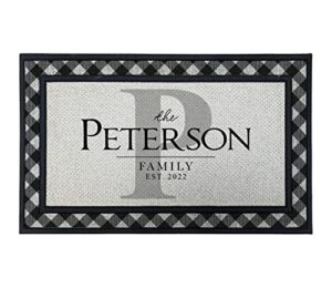 personalized monogram 18" x 30" custom doormat door mat for front door