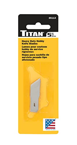 Titan 85113 5-Piece Heavy-Duty #20 Hobby Knife Blades