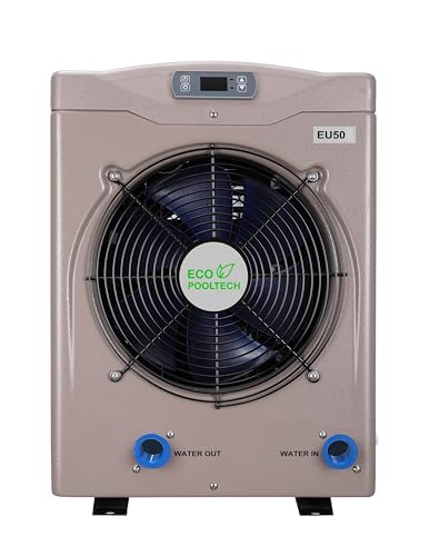 ECOPOOLTECH-Swimming Pool Heat Pump-Swimming Pool Heater-for Above Ground Pools, up to 5000gallons, 14000BTU/hr, Titanium Heat Exchanger.…