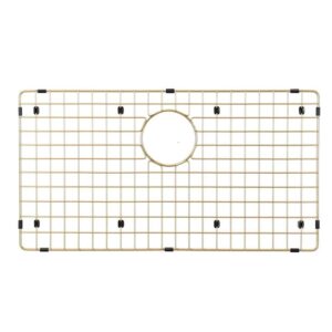 starstar sinks protector matte gold 304 stainless steel kitchen sink bottom grid, rack (30 l x 17 w)