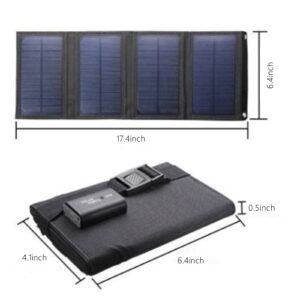 Solar Panels Portable - 10 Wa-tts Solar Panel High-Efficiency Module Monocrystalline Technology Work Mountain Climbing and Camping Outdoor Sports