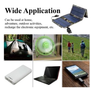 Solar Panels Portable - 10 Wa-tts Solar Panel High-Efficiency Module Monocrystalline Technology Work Mountain Climbing and Camping Outdoor Sports