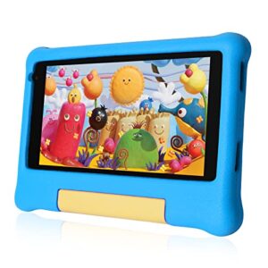 hyjoy kids tablet 7" hd display, android 11 tablet for kids 2gb ram 32gb rom parental control tablets (blue)