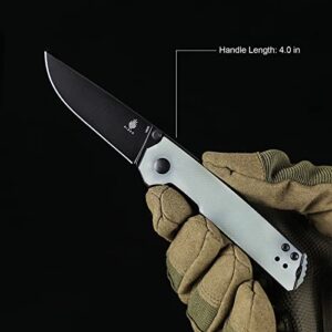 Kizer Domin Mini Folding Knife G10 Handle EDC Knives, N690 Steel Thumb-Stud Pocket Knife, V3516N7