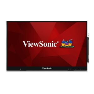 viewsonic id2456 24 inch touch display tablet with active stylus, advanced ergonomics and usb c for digital writing, graphics drawing, remote teaching, distance learning,black