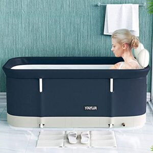 foldable ice bath tub cold plunge tub for adults 47 inch portable hot spa bath tub bathtub concise