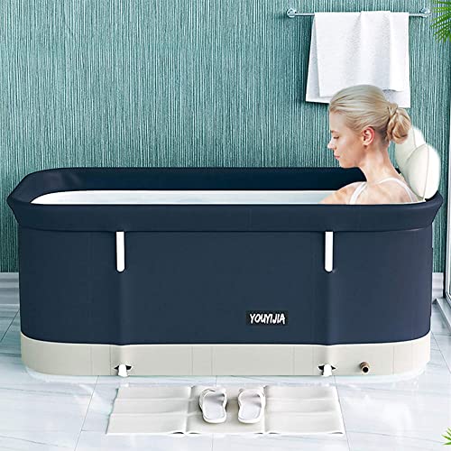 Foldable Ice Bath Tub Cold Plunge Tub for Adults 47 Inch Portable Hot SPA Bath Tub Bathtub Concise