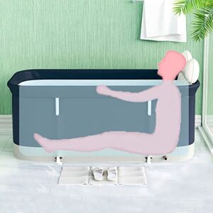 Foldable Ice Bath Tub Cold Plunge Tub for Adults 47 Inch Portable Hot SPA Bath Tub Bathtub Concise