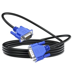UVOOI VGA Cable 5 Feet, VGA to VGA Monitor Cable 1080P Full HD 15pin Male to Male Video Cord for Computer PC Monitor Laptops TV Projectors and More (Blue, 1.5M)