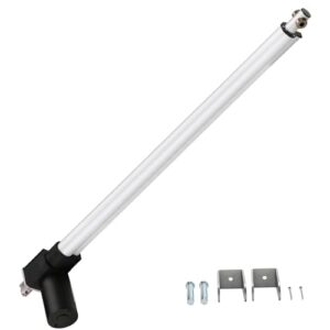 jqdml 32 inch 32" long stroke linear actuator 12v 1320lbs/6000n heavy duty speed 0.2"/sec electric actuator with mounting brackets for massage bed, table lift, window opener,door opener