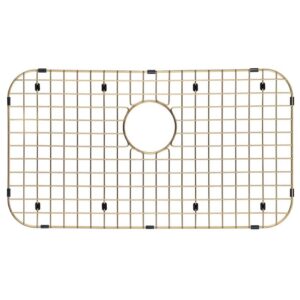 starstar sinks protector matte gold 304 stainless steel kitchen bottom protector grid, rack for the sink 26" x 14.375"