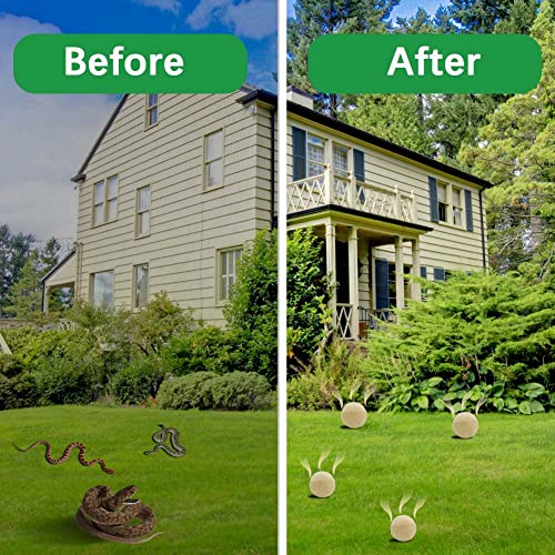 Whemoalus Snake Repellent for Yard Powerful, Snake Away Repellent for Outdoors, Snake Repellent for Outdoors Pet Safe,Keep Snakes Away Repellent for Yard, Rattlesnake Repellent for Home 8 Balls/Bag