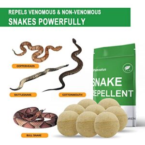 Whemoalus Snake Repellent for Yard Powerful, Snake Away Repellent for Outdoors, Snake Repellent for Outdoors Pet Safe,Keep Snakes Away Repellent for Yard, Rattlesnake Repellent for Home 8 Balls/Bag