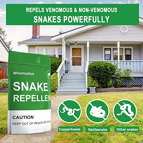 Whemoalus Snake Repellent for Yard Powerful, Snake Away Repellent for Outdoors, Snake Repellent for Outdoors Pet Safe,Keep Snakes Away Repellent for Yard, Rattlesnake Repellent for Home 8 Balls/Bag