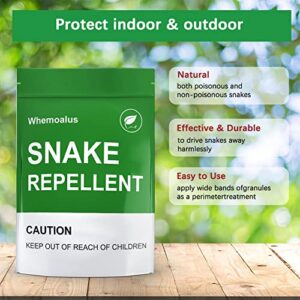 Whemoalus Snake Repellent for Yard Powerful, Snake Away Repellent for Outdoors, Snake Repellent for Outdoors Pet Safe,Keep Snakes Away Repellent for Yard, Rattlesnake Repellent for Home 8 Balls/Bag