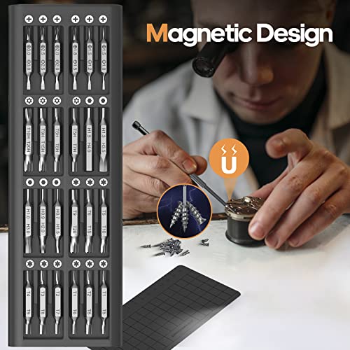 96 in 1 Precision Screwdriver Set, AM ARROWMAX Magnetic Driver With Aluminum Case, Electronics Repair Tool Kit for iPhone, Tablet, Macbook, Xbox, Cellphone, PC, Game Console, Black