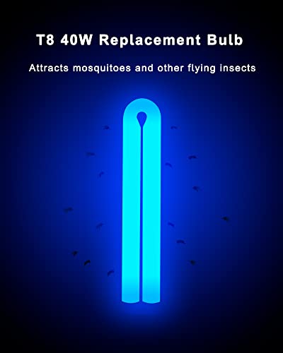 BF150 Bug Zapper Replacement Bulb Compatible with Flowtron BK-80D, MC9000, and FC7600, 12 Inch FUL40T8/BL U Type Light Bulb for 40W Electronic Insect Killer, 1 Pack