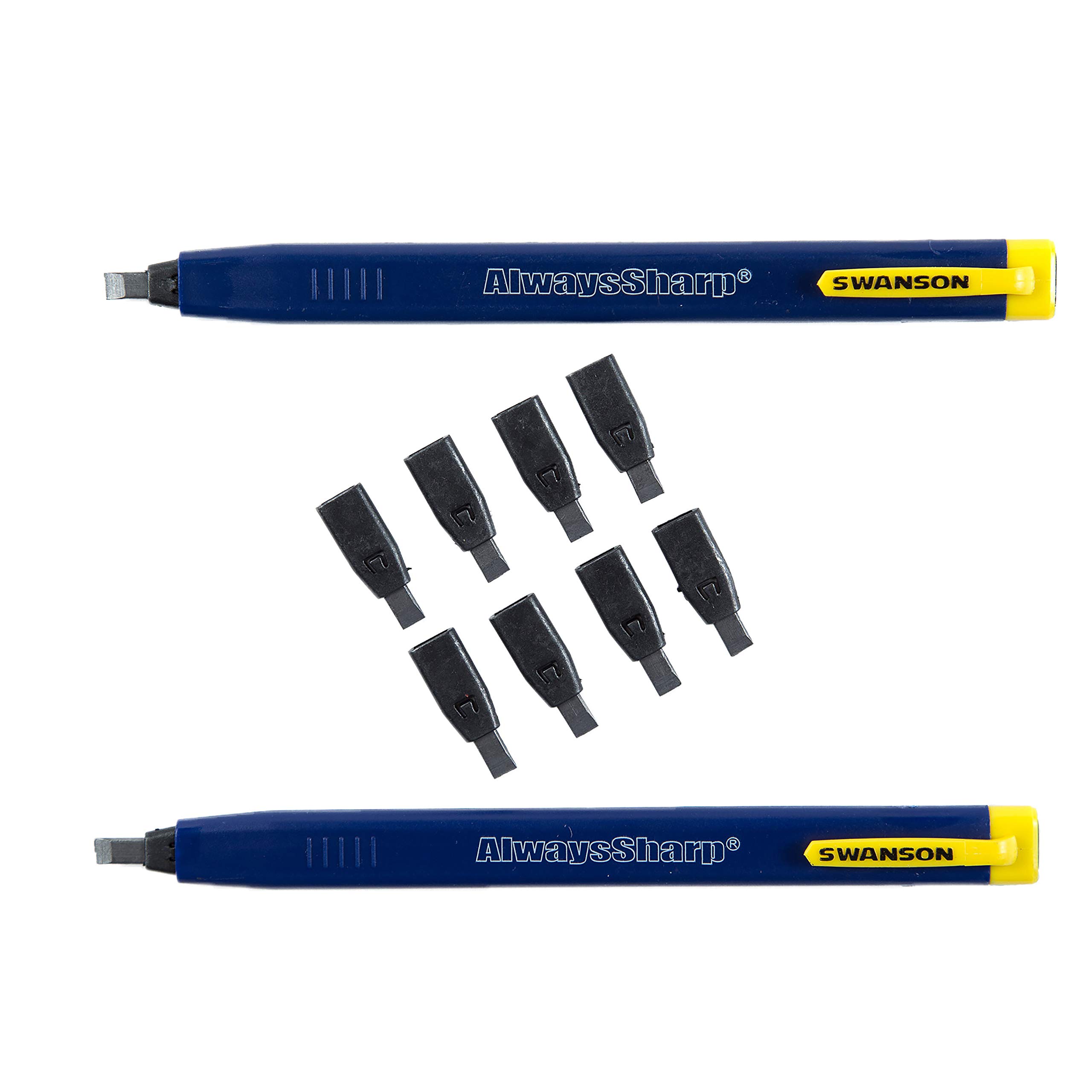 SWANSON Tool Co, Inc SW1201K Value Pack 7 inch Speed Square and Big 12 Speed Square & Swanson Tool Co CP216 AlwaysSharp Refillable Mechanical Carpenter Pencil