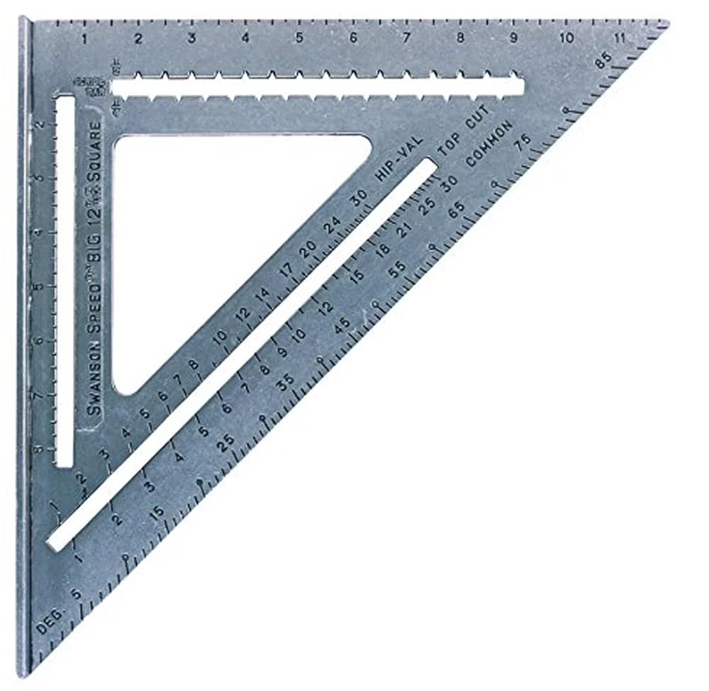 SWANSON Tool Co, Inc SW1201K Value Pack 7 inch Speed Square and Big 12 Speed Square & Swanson Tool Co CP216 AlwaysSharp Refillable Mechanical Carpenter Pencil