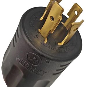 Fullsky FC-L42TTMale L14-20P Twist Lock 20A Adapter, Generator to RV Adapter Cord, Male 4Prong 20 Amp Twist Lock Adapter, L14-20P to TT-30R for Generator to RV Trailer Camper Output 125V