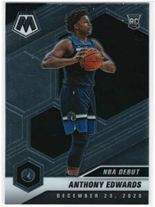 2020 panini mosaic anthony edwards nba debut rookie card