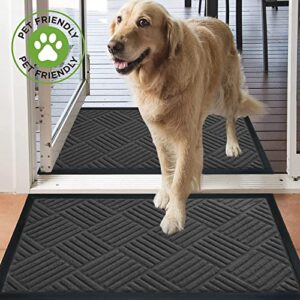 2 Pack Front Door Mats Outdoor Indoor 30x18, Heavy Duty Outside Door Mats for Outside Entry Inside, Welcome Mats Outdoor Non Slip Entryway Rug, Doormat Outdoor Mats for Patio Home Entrance Waterproof