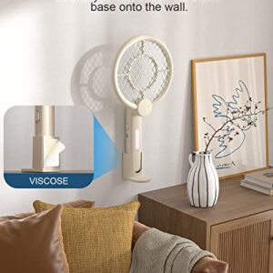 AICase 2 in 1 Foldable Portable Bug Zapper Racket,Rechargeable Fly Swatter with Trap Light,Compact Electric Zapper Indoor and Outdoor Use for Bedroom/Kitchen/Backyard/Porch…