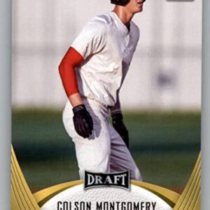 2021 Leaf Draft Gold #25 Colson Montgomery XRC RC Rookie RC Rookie Baseball Trading Card