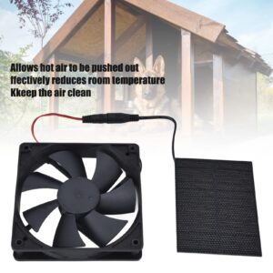 Solar Panel Fan Kit, 3W 5V Solar Powered Fan with Solar Panel, Waterproof Solar Exhaust Fan for Small Chicken Coops Sheds Crawl Space Pet Houses Window Exhaust