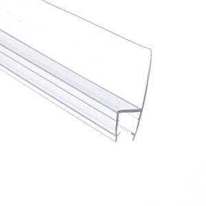79" shower door side seal strip for 3/8" frameless glass shower door clear polycarbonate