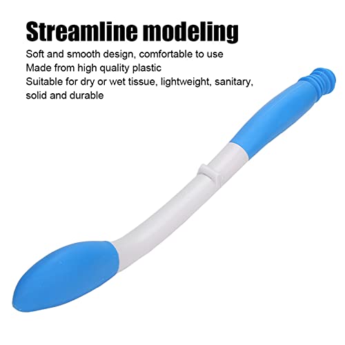 Toilet Aid Wiper, Toilet Tissue Aids Long Handle Reach Comfort Bottom Wiper Self Assist Bathroom Bottom Butt Wipe Helper Wand Comfort Wipe Tool for Pregnant After Surgery Seniors Arm Handicap