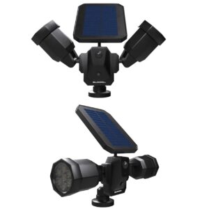 Bell+Howell Bionic Spotlight Duo Deluxe Solar Lights: Effortless Outdoor Illumination, Motion Sensor, Super Bright LEDs, Waterproof Landscape Lights for Patio, Yard, Garden- No Batteries Required!