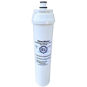 KleenWater KW-ECO-2-4, 7208683 and 7208691 Pre and Post Filters Compatible with Eco Water ERO-335 Reverse Osmosis System, Made in the USA