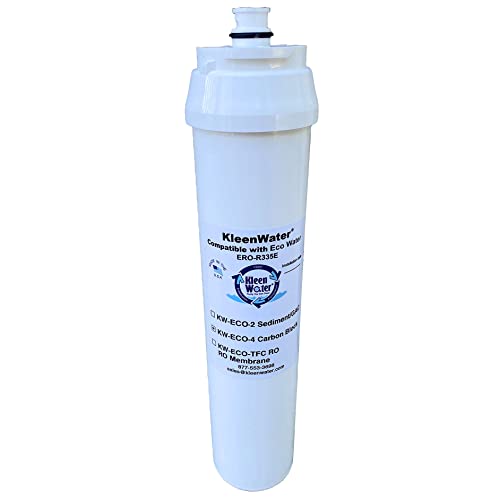 KleenWater KW-ECO-2-4, 7208683 and 7208691 Pre and Post Filters Compatible with Eco Water ERO-335 Reverse Osmosis System, Made in the USA