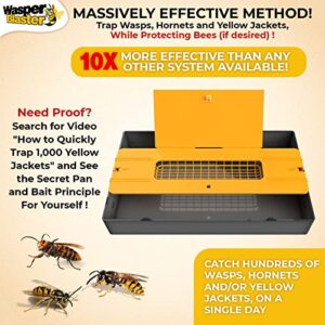 Discover Wasper Blaster™ New 2022 Patent Pending Trap for Yellow Jackets, Wasps, Hornets and Even Flies. Exclude or Include Bees if Desired.