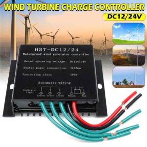 MPPT Wind Turbines Generator Charge Controller, 6000W-9000W 12/24V /48V MPPT Waterproof LED Overvoltage Speed Protection,48v