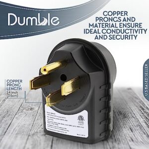 Dumble 50 AMP RV Surge Protector Plug - 14-50P / 14-50R Camper Circuit Power Extension Cord RV Power Surge Adapter