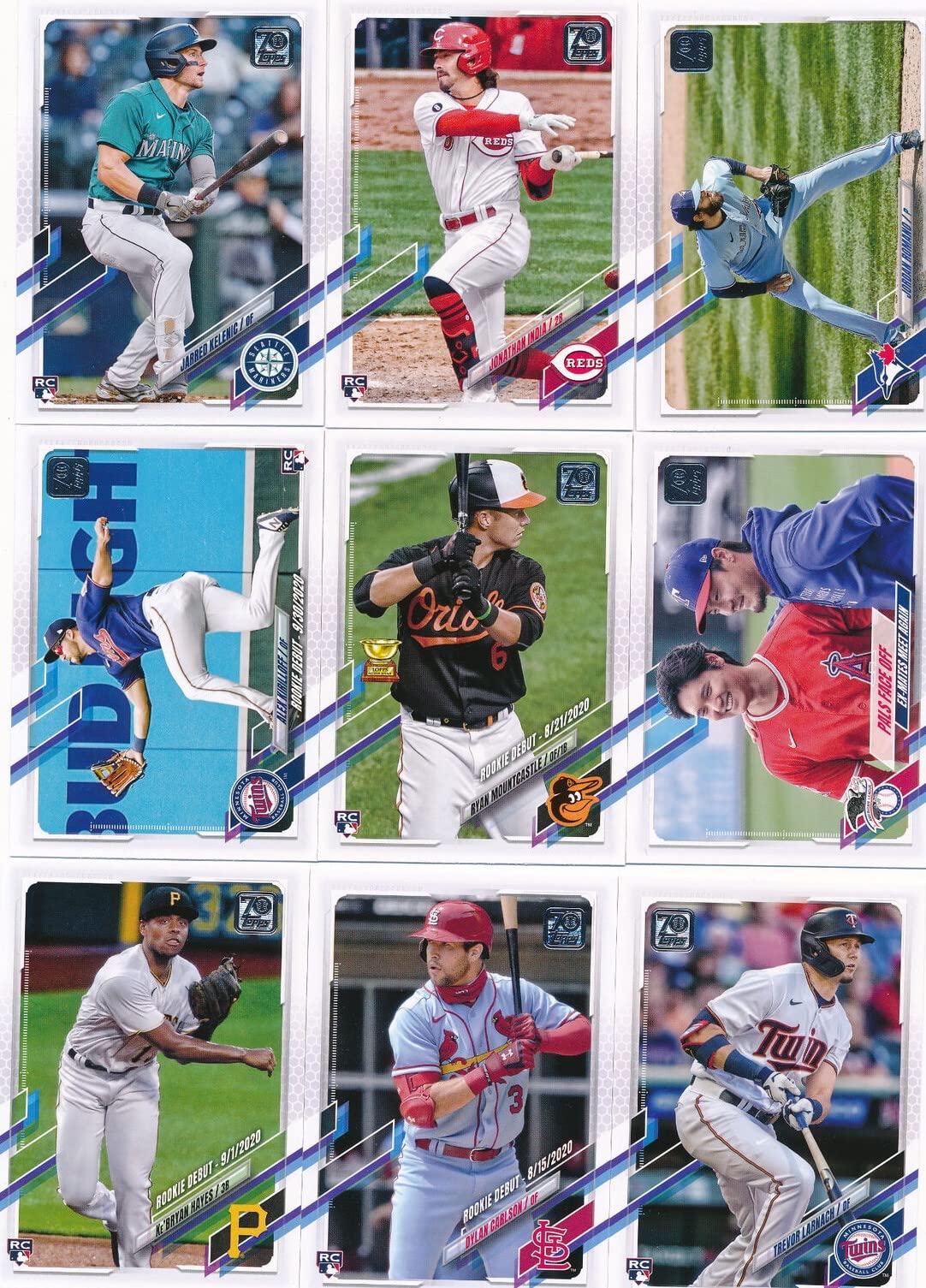 2021 Topps Traded Baseball Update and Highlights Series Complete Mint 330 Card Set Loaded with Rookies and Stars including Vladimir Guerrero Jr and Fernando Tatis Jr Plus