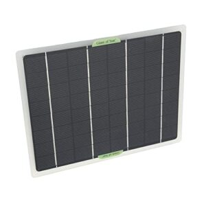 Akozon Solar Battery, 10W Portable Solar Panel Solar Powered with Dual USB Port for Car RV Accessories