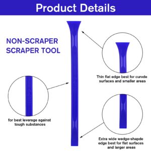 Grevosea 10 Pieces Plastic Scraper Tool, Lottery Ticket Scratcher Tool Carbon Fiber Multi-purpose Scraper Non-scratch Cleaning Tool for Tight Spaces Crevices Stickers Labels Oil Stains Food Dirt