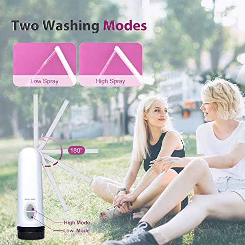 Portable Bidet,Handheld Electric Bidet Sprayer for Personal Hygiene Cleaning, Travel Bidet with Type C Charging Cable Travel Bag, 165ml Capacity, IPX6 Waterproof(Upgraded Version)