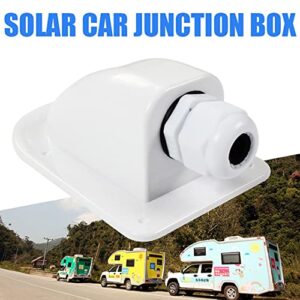 Solar Cable Entry Gland Waterproof Single Cable Entry Housing for Solar Panels of RV,Caravan,Roofs,Camperman and Marine,2PCS White