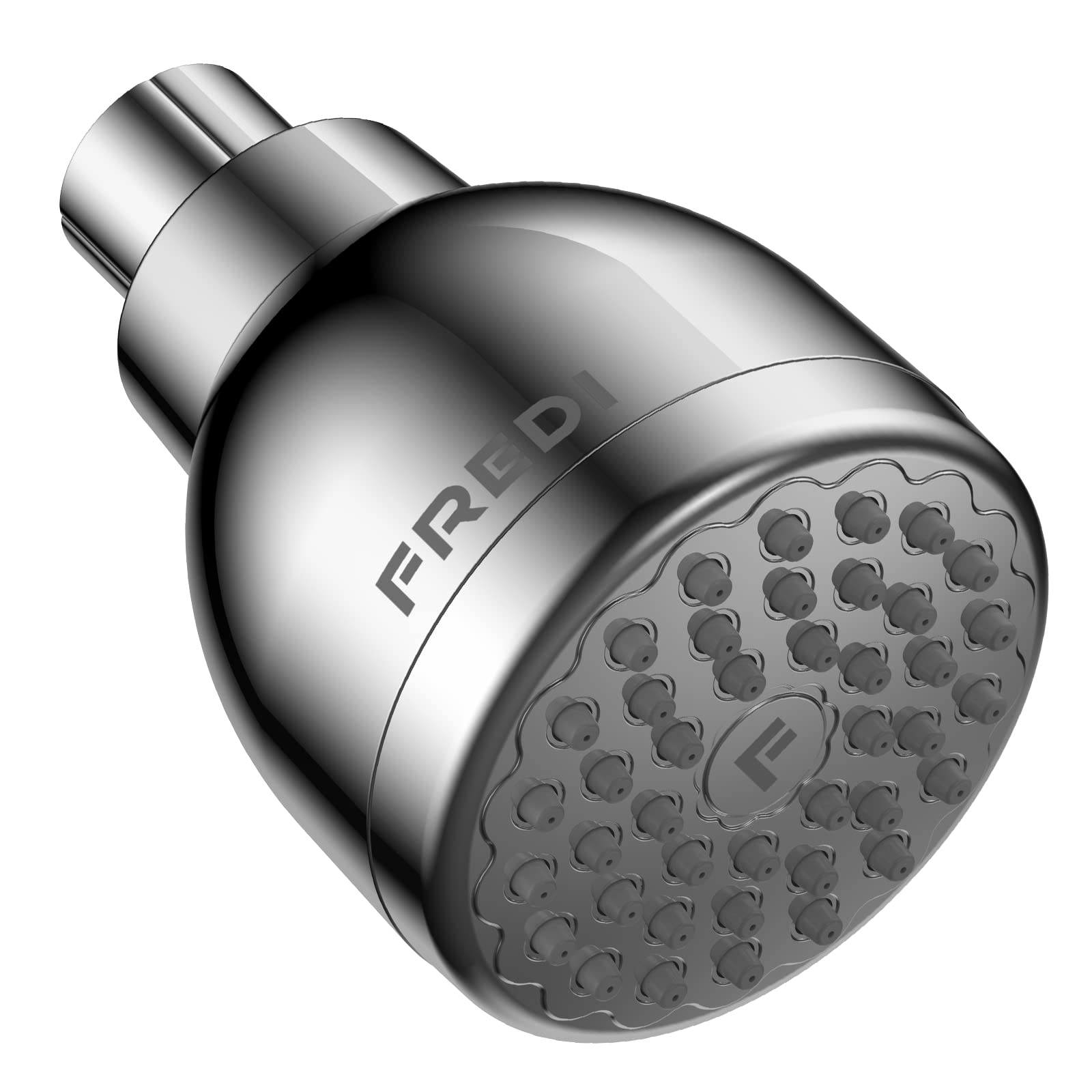 High Pressure Shower Heads, 3 Inches Fixed Showerheads, Wall Mount, Bathroom, RV Shower Head For Low Flow Showers (2.5 GPM, Chrome)