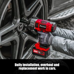 AVID POWER Cordless Impact Wrench Bundle with 20V Impact Driver Kit