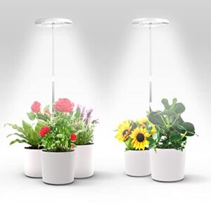 creacity grow light, full spectrum 72 led plant light for large indoor plants, height adjustable growing lamp with auto on/off timer 3/9/12h